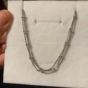 Mejuri three strand silver bracelet